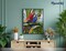 Figured'Art Paint by Numbers Kit for Adults Parrots in the Tropics 16"x20" - Craft Art Painting Rolled Canvas with DIY wooden frame